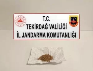 Tekirdağ’da Uyuşturucu Operasyonu: 3 Gözaltı