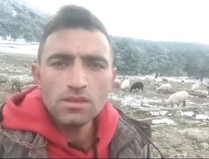 Tokat’ta yaylada kara yakalanan çobandan duygu yüklü türkü