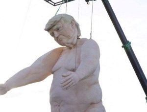 Trump’ın çıplak heykeli nerede? İki tonluk heykel kayıplara karıştı
