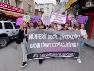 Tunceli’de Kadın Cinayetlerine Tepki Yürüyüşü