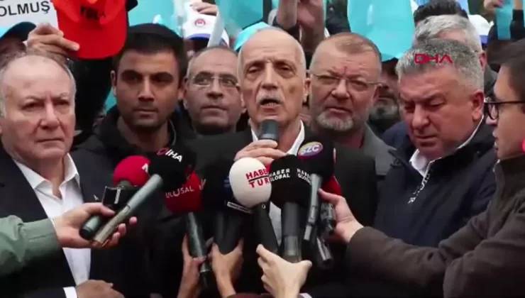 Türk-İş’ten Bakanlık Önünde Eylem