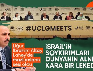UCGL Başkanı Uğur İbrahim Altay, Lahey’den dünyaya seslendi