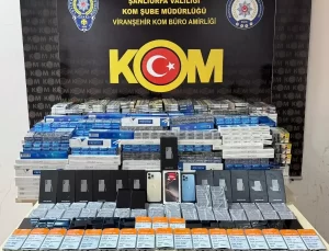 Viranşehir’de Kaçak Cep Telefonu ve Sigara Ele Geçirildi