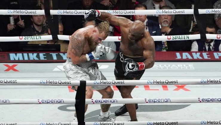 58 yaşındaki Mike Tyson, 27 yaşındaki YouTuber Jake Paul’a karşı: 8 rauntluk maçta kazanan belli oldu