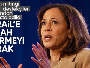 ABD Başkan Adayı Harris’in seçim mitingi, İsrail protestosu nedeniyle kesintiye uğradı