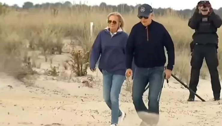 ABD Başkanı Biden, plajda düşme tehlikesi geçirdi, eşinin tepkisi tartışma yarattı