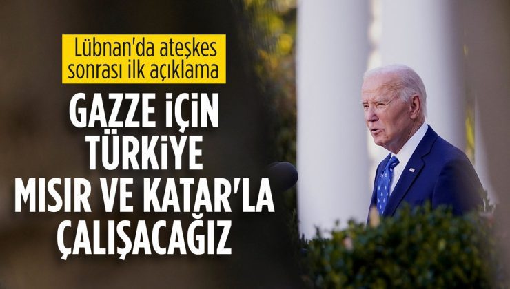ABD Başkanı Joe Biden’dan İsrail – Lübnan ateşkesi açıklaması
