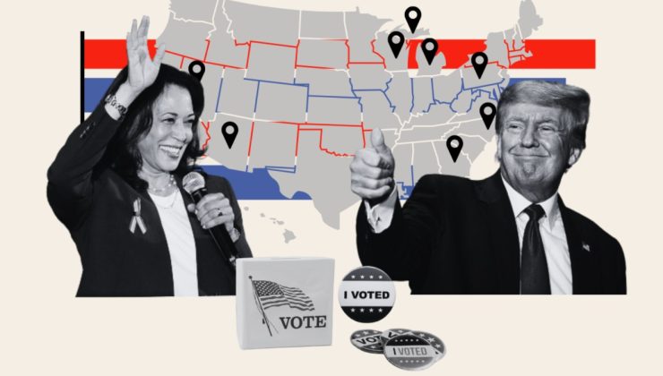 ABD başkanlık seçimine saatler kala Kamala Harris öne geçti