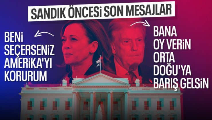 ABD’de kritik seçim: Donald Trump ve Kamala Harris’ten son mesajlar