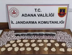 Adana’da 4 bin uyuşturucu hap ele geçirildi