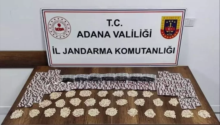 Adana’da 4 bin uyuşturucu hap ele geçirildi