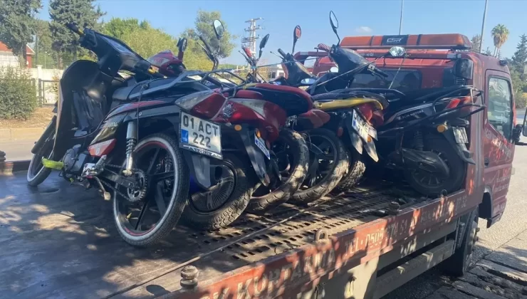 Adana’da Motosiklet Denetimi: 39 Araç Men Edildi