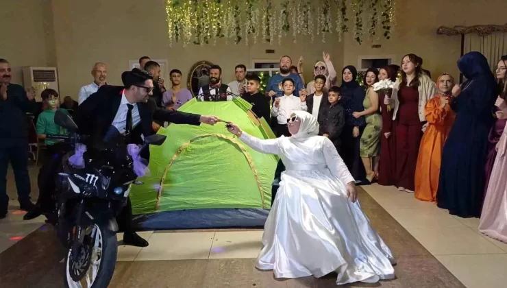 Adana’da Motosikletli Kamp Düğünü
