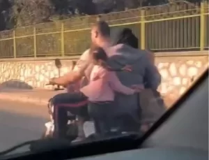 Adana’da Tehlikeli Motosiklet Yolculuğu