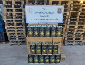 Afyonkarahisar’da 680 Litre Kaçak Zeytinyağı Ele Geçirildi