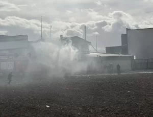 Afyonkarahisar’da Akaryakıt İstasyonunda Yangın