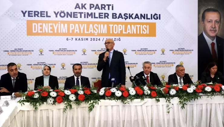 AK Parti Genel Başkan Yardımcısı Yılmaz, Elazığ’da konuştu Açıklaması