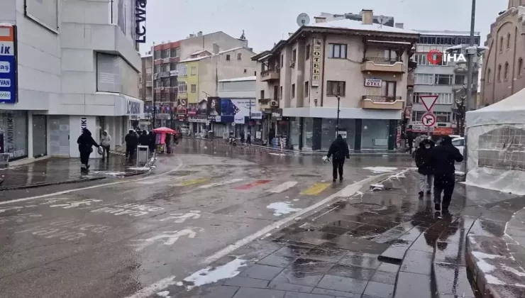 Aksaray’da Kar Yağışı Etkili