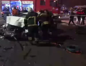 Aksaray’da Otomobil ve Yolcu Otobüsü Çarpıştı: 1 Ölü, 1 Yaralı