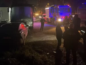 Alkollü Sürücü Karavana Çarptı