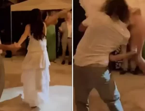 Alkolün dozunu kaçıran gelin kontrolden çıktı