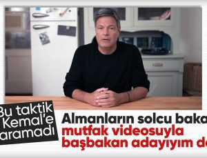 Almanya’da solcu bakan Robert Habeck, mutfak videosuyla adayım dedi