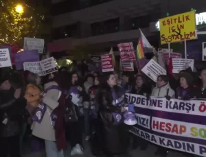Ankara’da Kadına Şiddet Protestosu