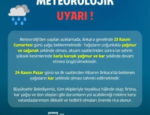 Ankara’da Sağanak ve Kar Yağışı Bekleniyor