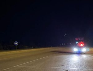 Antalya-Konya kara yolu tipi nedeniyle tır ve kamyon geçişine kapatıldı