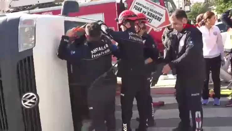 Antalya’da Dönüş Yasağına Rağmen Meydana Gelen Trafik Kazası