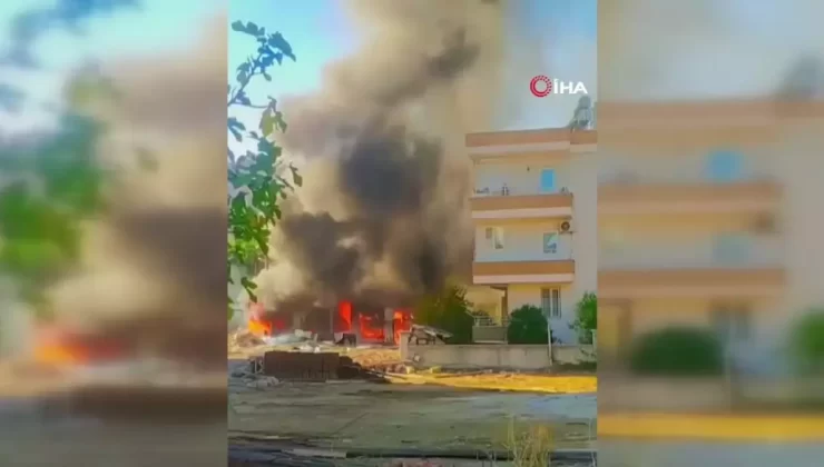 Antalya’da Konteyner Yangını: Can Kaybı Yok