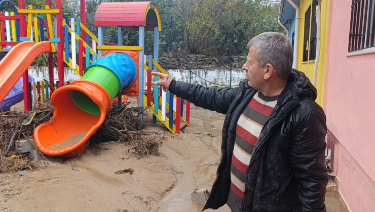 Antalya’da sel felaketi: İstinat duvarı yıkılan okul sular altında kaldı