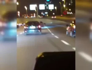 Araçtan Sarkarak Video Çekti