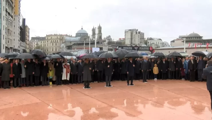 Atatürk, Ölümünün 86. Yıldönümünde Taksim’de Anıldı