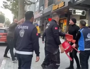 Avcılar’da Zabıta ile Esnaf Arasında Arbede