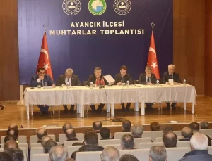 Ayancık’ta Muhtarlar Toplantısı Yapıldı
