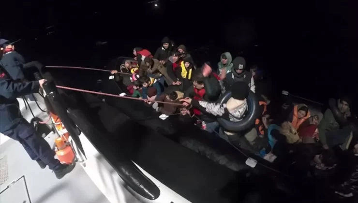 Ayvacık’ta 128 Düzensiz Göçmen Yakalandı