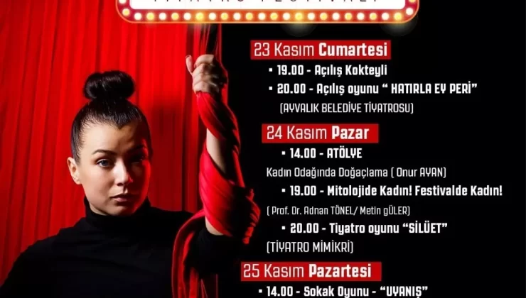 Ayvalık Belediye Tiyatrosu’nun ‘Hatırla Ey Peri’ Oyunu, Kadın Hikayeleri Tiyatro Festivali’nin Açılışını Yapacak