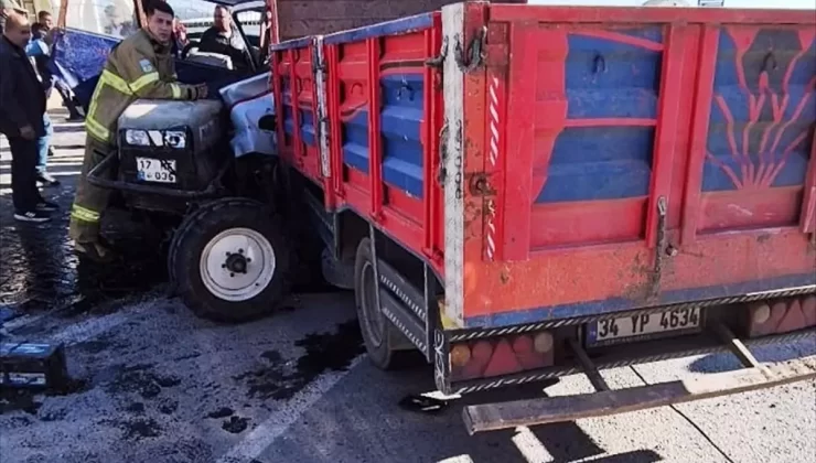 Ayvalık’ta Zeytin İşçilerini Taşıyan Traktör Kazada Çarptı