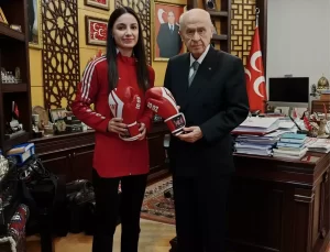Bahçeli, Aybüke Kılınç’ı makamında kabul etti