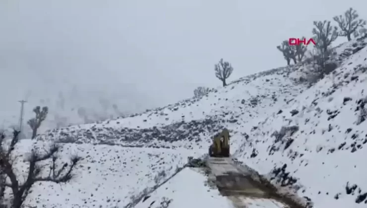 Batman Sason’da Kar Yağışı 6 Köy ve 22 Mezar Yolunu Kapattı