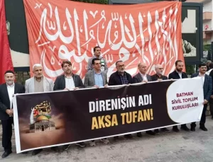 Batman’da Filistin’e Destek Gösterisi