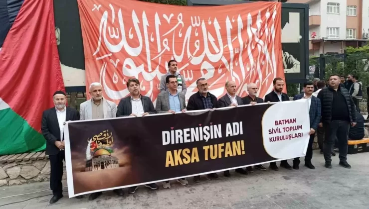 Batman’da Filistin’e Destek Gösterisi