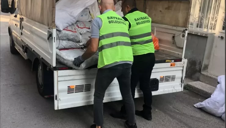 Bayraklı Belediyesi 112 Aileye Yakacak Desteği Sağladı