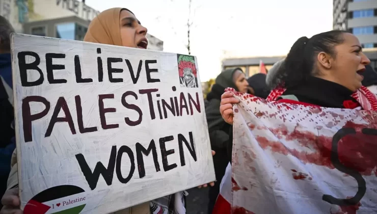 Berlin’de Gazze ve Lübnan İçin Protesto