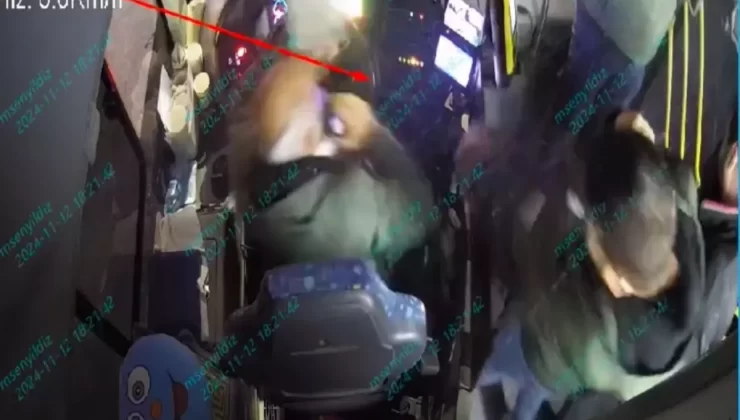 Beyoğlu’nda Otobüs Şoförüne Kaldırım Taşıyla Saldırı