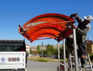 Beypazarı’nda Duraklar Yenilendi