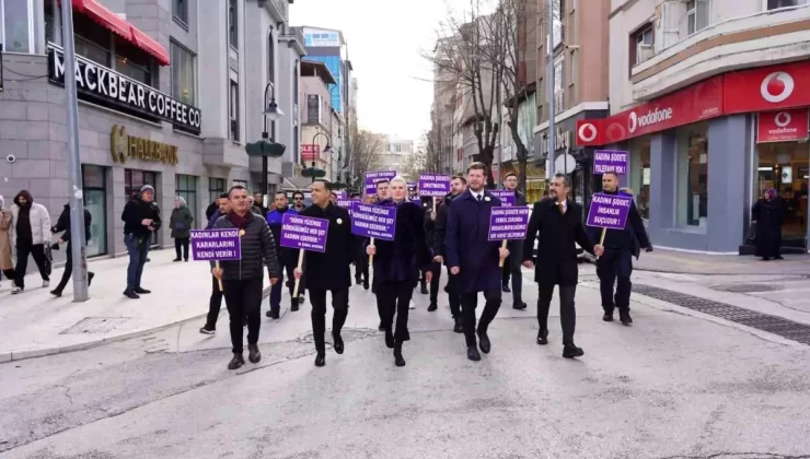 Bilecik’te ‘Kadına Karşı Şiddete Hayır’ Yürüyüşü