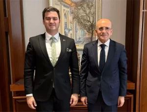 Bodrum Belediye Başkanı Tamer Mandalinci, Hazine ve Maliye Bakanı Şimşek ile Görüştü
