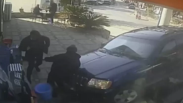 Bodrum’da Fren Yerine Gaza Basan Cip İş Yerine Daldı